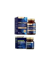 Nutraxin Hyalüronik Asit, Biotin,çinko Içeren Hidrolize Kolajen 30 Tablet+selenyum 100 Mcg 100 Tablet