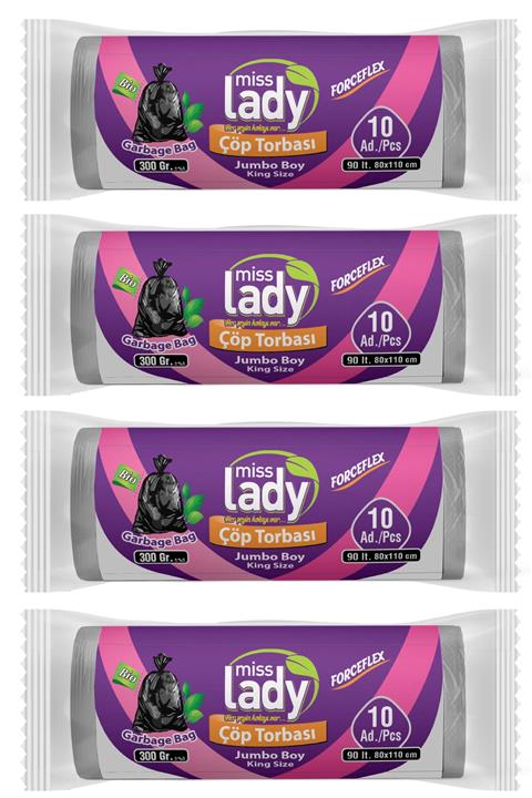 Miss Lady Forceflex Jumbo Çöp Torbası 300 gr X4