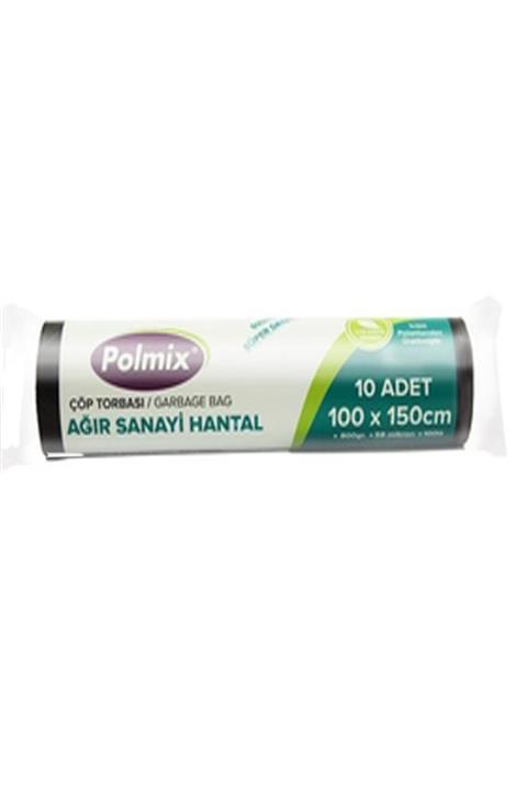 Polmix Çöp Torbası Ağır Sanayi Hantal Boy 1000 gram 100 X 150 73 Mikron Mavi 1 Paket