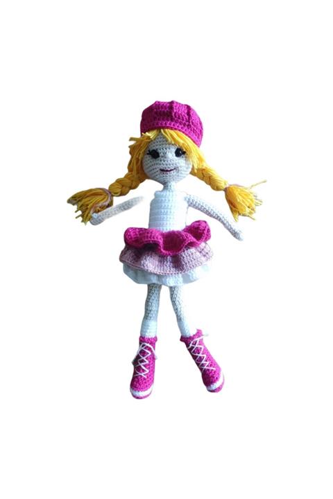 Quzucuk Kids Kız Bebek El Örgüsü Amigurumi Oyuncak 39 cm