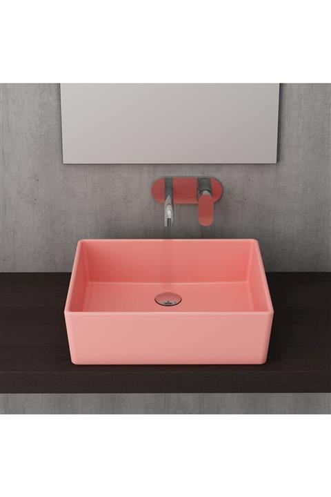Bocchi Mılano Çanak Lavabo 50 Cm - Mat Somon