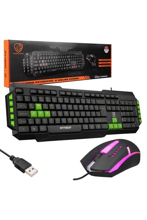 Hytech Oyuncu Klavye Mouse Seti Kablolu Hkm-58