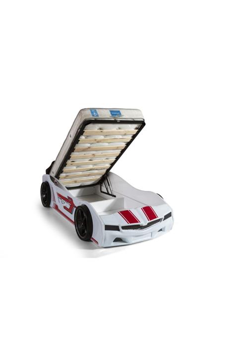 Ferramini Bazalı Arabalı Yatak, Spx Beyaz Arabalı Yatak