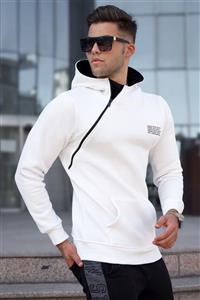 Madmext Ekru Fermuarlı Sweatshirt 5309