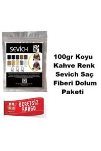 Sevich Koyu Kahve 100 gr Saç Fiberi Saç Tozu