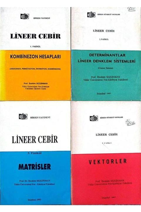 KitapSever Lineer Cebir Fasikül 1-2-3-4 Takım Halinde