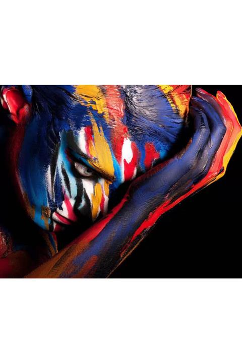 LİLYHOBBYLAND Sayılarla Boyama 90 110 cm Çerçeveli Büyük Boy  Tuval Renkli Güzel