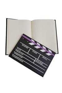 giyinbizden Film Klaket Desenli Defter Dekoratif Hediyelik