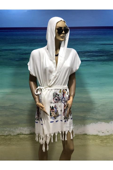 TARZ PEŞTEMAL Bodrum Masalı Desenli Peştemal Elbise