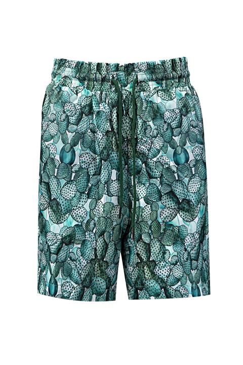 Tween Tween Regular Fit Yeşil Desenli Şort Mayo
