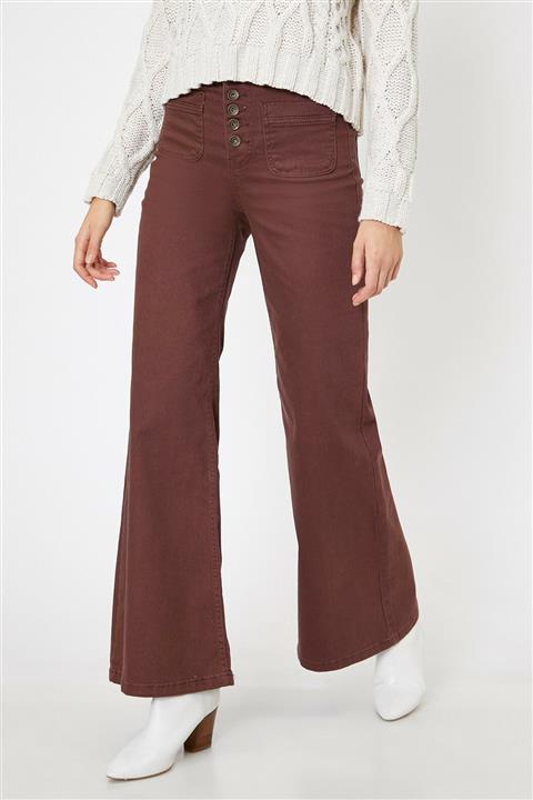 Koton Kadın Pembe Cep Detaylı Pantolon 0KAK43192MW