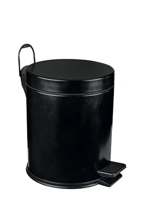 BAYMERA 5 Lt Çöp Kovası Ve Wc Fırçası Banyo Seti - Siyah