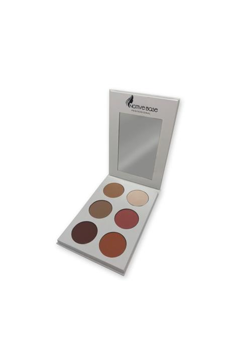 Native Base Kontür & Allık Paleti - Contour & Blush Palette 6 Colour