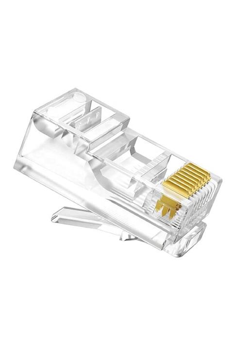 ELDEST Rj45 Cat5 / Cat5e Konnektör 100 Adet Network Utp Jak Jack Internet Ethernet