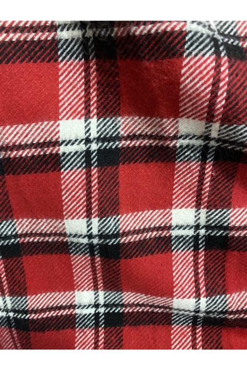 bistmal Ekoseli Kaşe Parça Kumaş