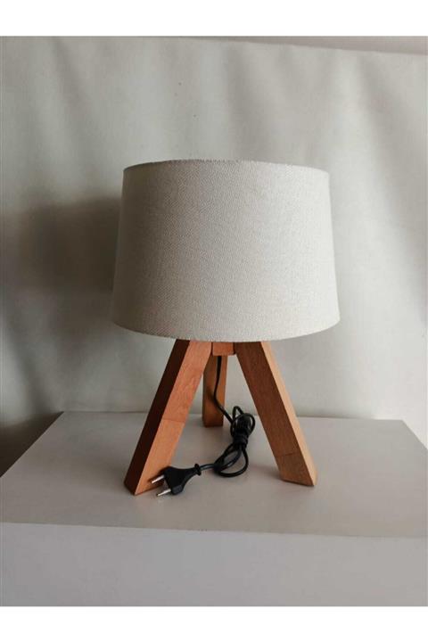 REDWİNG Ahsap 3 Ayaklı Masa Lambası