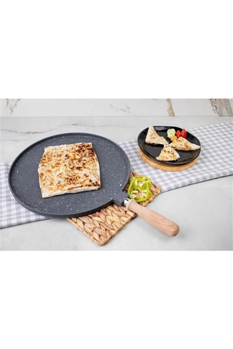 MEŞELER Döküm Gözleme Tavası Gri