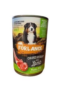 Forlance Kuzu Parça Etli Soslu Yetişkin Köpek Konserve Mama 400 g
