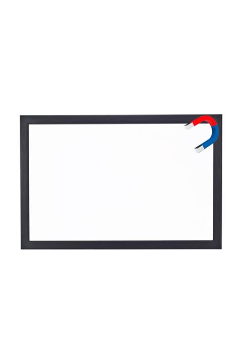 Chalky Manyetik 90x140 Cm Beyaz Yazı Tahtası Siyah Çerçeveli