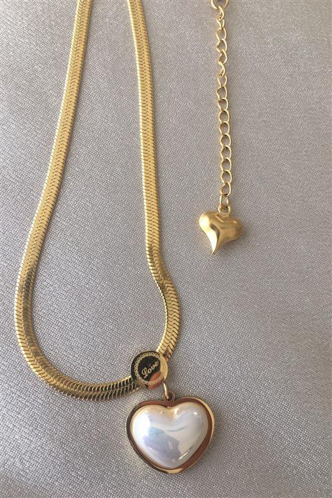 Ladidaa Kalpli Çelik Kolye