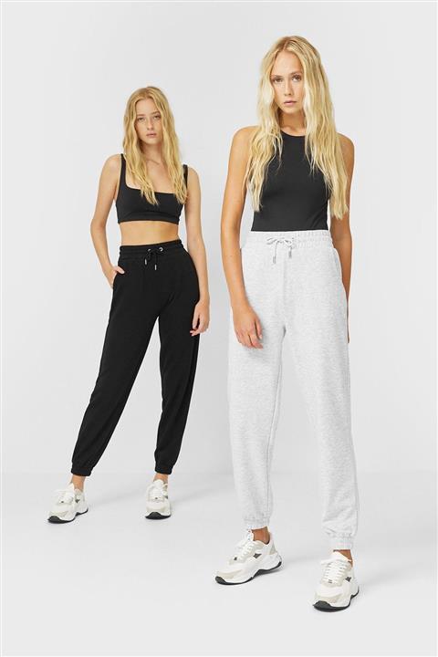 Stradivarius Kadın Siyah 2'Li Jogging Fit Pantolon Paketi 01168494