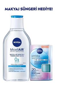 Nivea Hydra Skin Effect 20 Saniyede Anında Maske + Micellar Makyaj Temizleme Suyu + Makyaj Süngeri