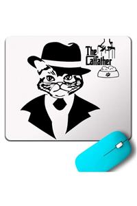 Kendim Seçtim The Godfathera Catfather Kedi Baba Logo Mouse Pad