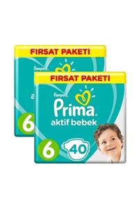 Prima Büyük Fırsat Paketi 6 Numara 80 Adet ( 40 X 2 ) 13-18 Kg