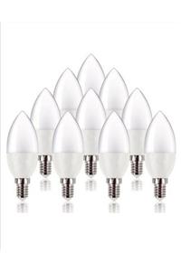 10EN Led Mum Ampul 7 Watt 10 Adet Günışığı Işık E 14 Ince Duy