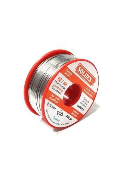 Soldex Lehim Teli 200 gr. 0.75 mm Sn60pb40