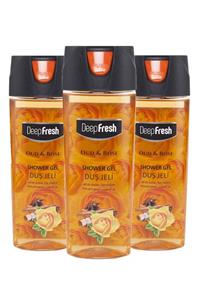 Deep Fresh Pratik Kapaklı Duş Jeli Oud & Rose 3 X 500 Ml