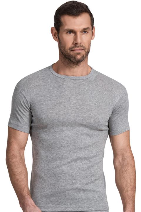 Namaldı Erkek Gri Sıfır Yaka Ince Biyeli Fanila 3'lü Paket