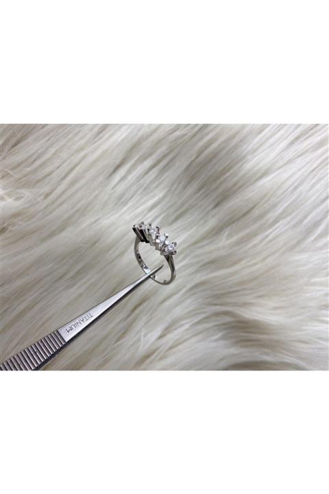 ESREF SAYİN MIHLAMA ATÖLYESİ Pırlanta Çapraz Tırnak Beştaş Yüzük