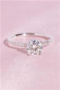 Crystal Diamond Zirconia Laboratuvar Pırlantası 1.30 Karat Tektaş Yüzük