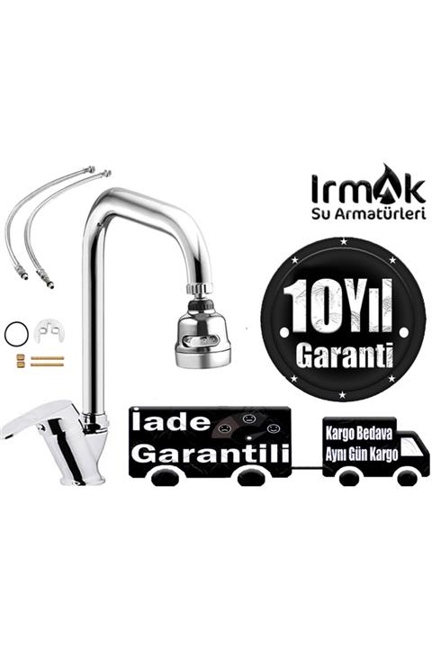 özbay ısı sanayii ö şekil Irmak Mutfak Eviye Bataryası Köşe Borulu Hareketli Başlıklı Pirinç Batarya Takımı