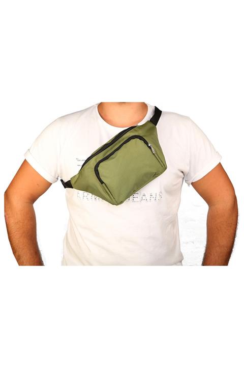Beutel Unisex Yeşil Askılı Çapraz Omuz Ve Bel Çantası