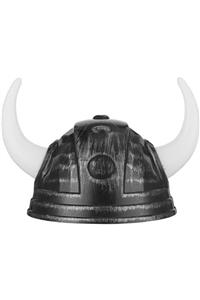 Huramarketing Parti Kostüm Viking Başlığı Asteriks Başlığı Gümüş Renk