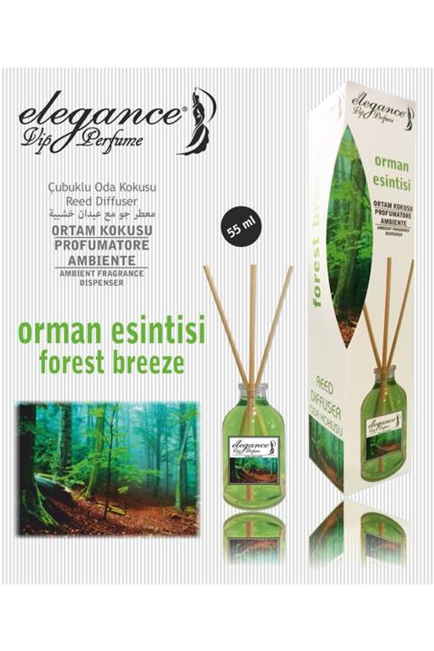 Elegance vip Perfume Orman Esintisi Reed Diffuser Bambu Çubuklu Oda Kokusu (55 Ml)