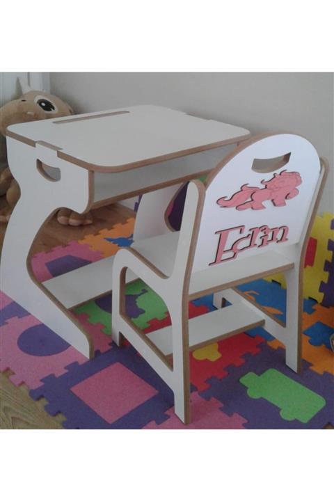 ahşap sarayı Çocuk Masa Sandalye Takımı Aktivasyon Ders Çalışma Masası