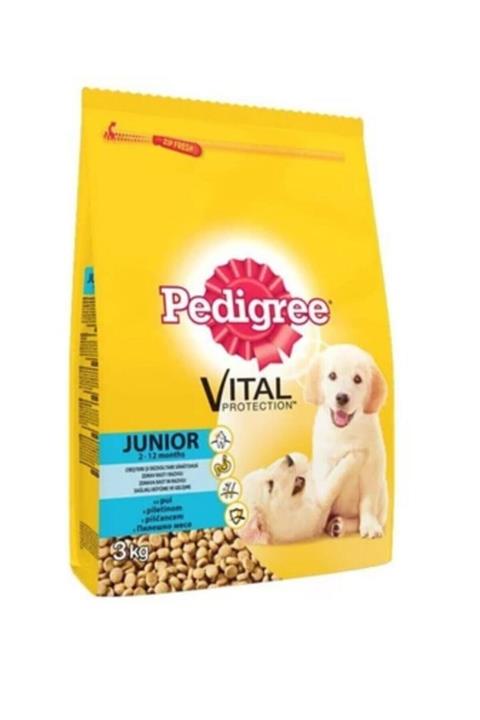 Pedigree Kuru Yavru Kümes Hayvanlı Ve Pirinçli Köpek Maması 3 Kg.
