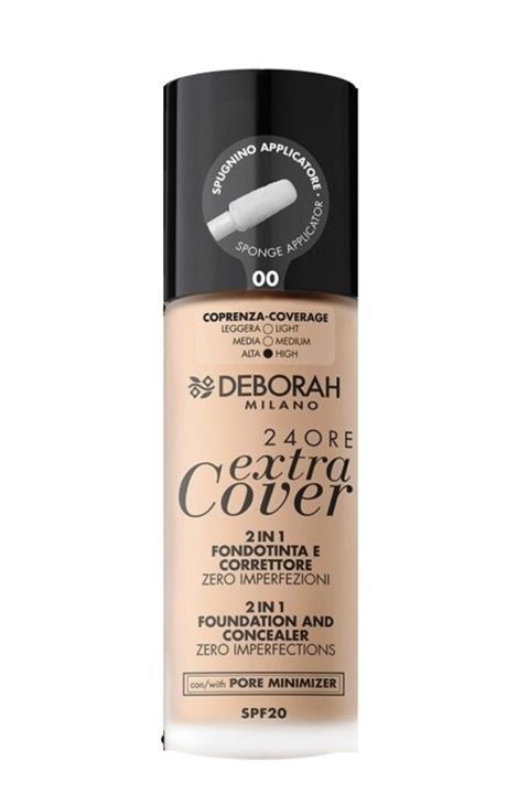 Deborah Milano 24ore Extra Cover Fondöten No:00 30ml