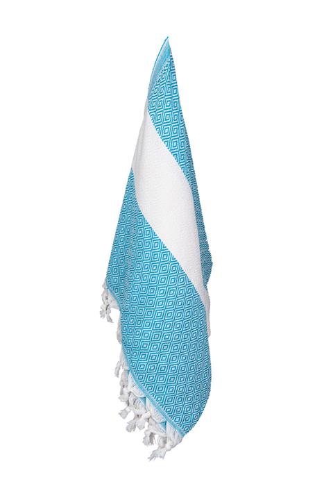 Çeyiz Diyarı Mavi Desenli Peştemal