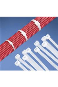 ZEMBİL Beyaz Kablo Bağı Plastik Cırt Kelepçe 4.8x300mm 30cm (100 ADET)