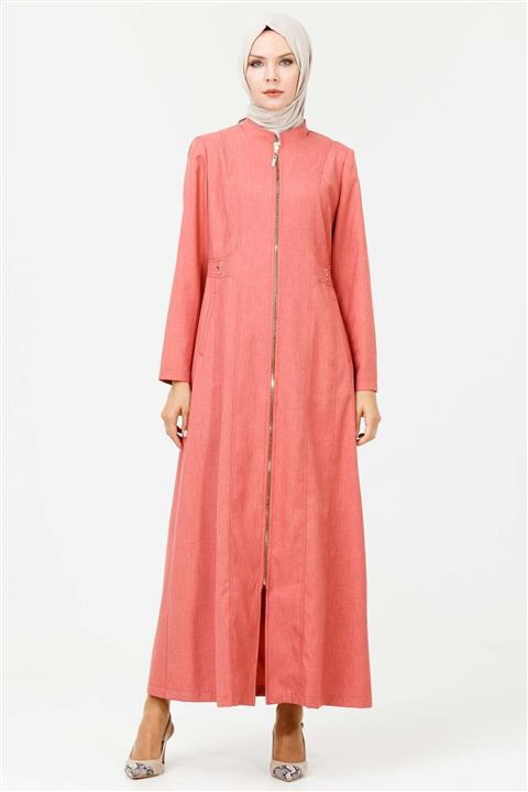 Setrms Kadın Gül Bel Detaylı Pardösü