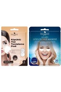 Rituel De Beaute Kolajen Göz Çevresi Maskesi - Peeling Etlili Köpüklü Yüz Temizleme Pedi 2'li Set