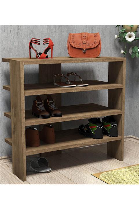 Minar Mix Ayakkabılık 60 Cm - Ceviz