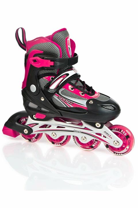 Bundera Ayarlanabilir Silikonlu Kırmızı Paten Extreme Cosfer Roller Blade Small 30-33