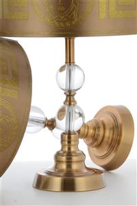 AbajurAksesuar Luxury 2 Li Bronz Abajur