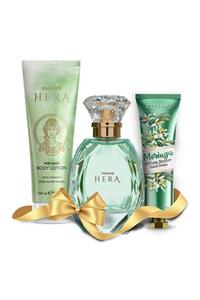 Farmasi Hera Edp 75 ml Kadın Parfümü + Vücut Losyonu+Morınga El Kremi Set 74878757575