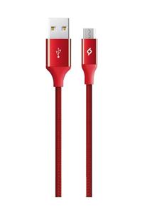 Ttec Alumicable Micro Usb Şarj Kablosu-kırmızı